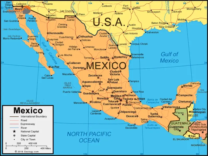 درباره موقعیت جغرافیایی و محل قرارگیری کشور مکزیک با این مقاله از دکوول با ما همراه باشید.
