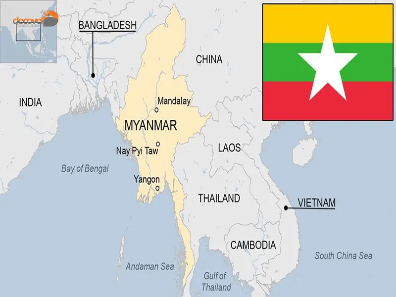 درباره محل قرارگیری و موقعیت جغرافیایی کشور میانمار با این مقاله از دکوول همراه باشید.