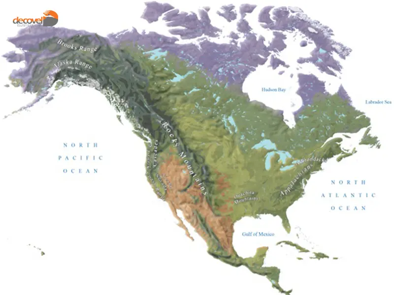 نقشه معرفی و بررسی کوه های ایالات متحده آمریکا را در دکوول ببینید.