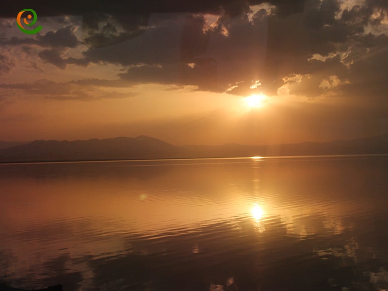 غروب های زیبای دریاچه ارومیه