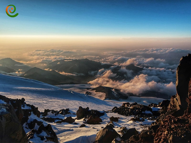 مسیر صعود به قله البروس و طبیعت زیبای منطقه البروس روسیه