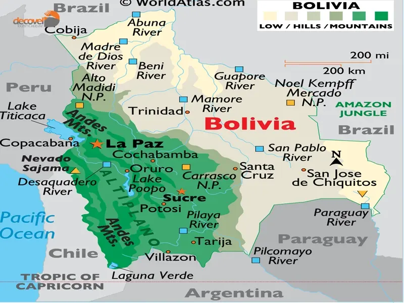 درباره موقعیت جغرافیایی و موقعیت مکانی کشور بولیوی در این مقاله از دکوول بخوانید.