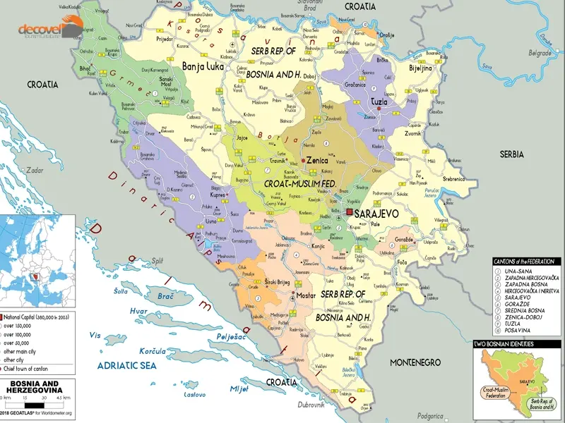 درباره موقعیت جغرافیایی و محل قرارگیری کشور بوسنی و هرزگوین با این مقاله از دکوول همراه باشید.