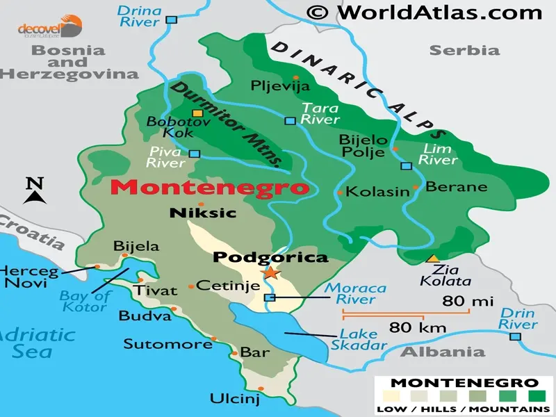 درباره کشور مونته نگرو و موقعیت جغرافیایی آن در دکوول بخوانید.