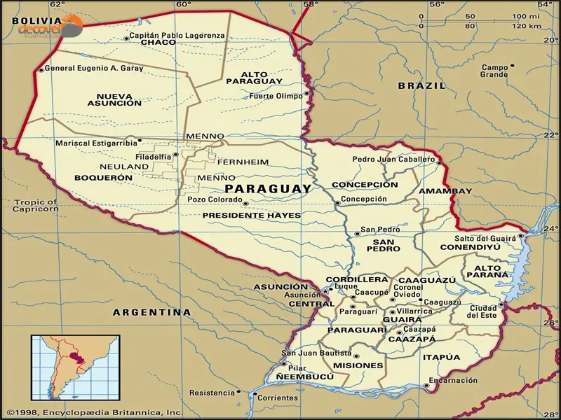 درباره موقعیت جغرافیایی کشور پاراگوئه با این مقاله از دکوول همراه باشید.