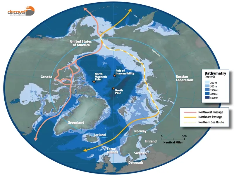 درباره موقعیت جغرافیایی قطب شمال و اقیانوس منجمد شمالی در آن با دکوول همراه باشید.